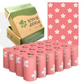 Photodegradable Dog Poop Bag with Floral Fragrance and Leak Proof Pet Feces and Garbage Bag Dispenser Gift